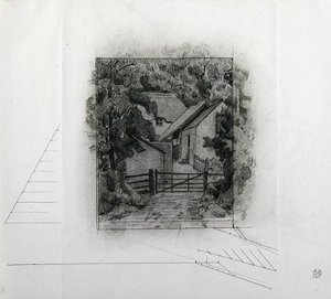 Fields Farm，Clayhidon，1917年（纸上蜡笔） 作者 罗伯特·波希尔·贝文
